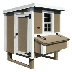 EZ Chicken Home Hühnerstall Mitte EZ Chicken Home  1,68 m2  Beige hergestellt in EU