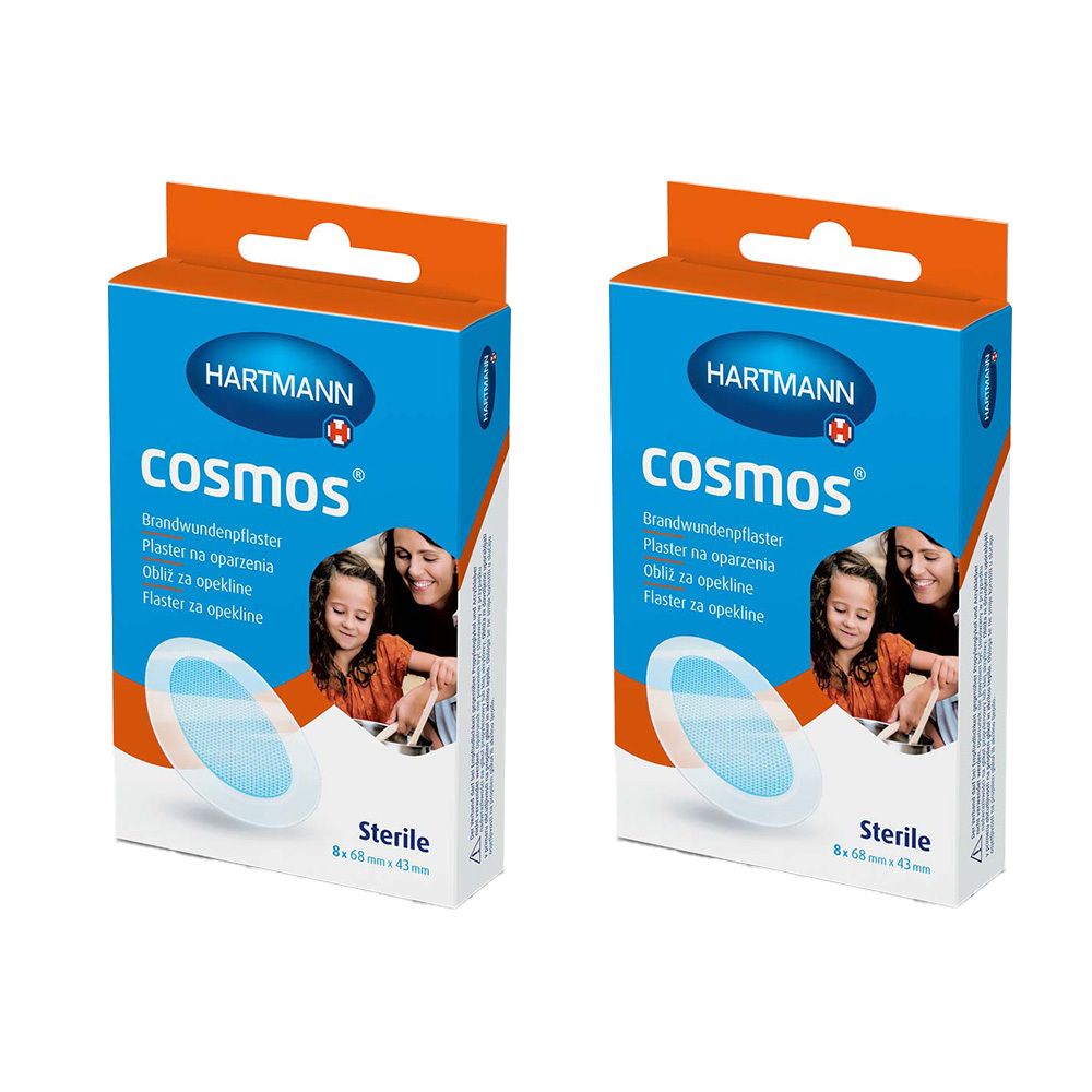 Cosmos Brandwunden 68X43Mm x2 2x8 St Pflaster