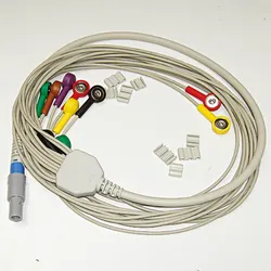 Patientenkabel für PRO EKG Rekorder, Druckknopf, IEC