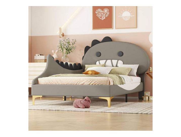 LuxusKollektion Kinderbett Kinderbett Dinosaurier 90x200