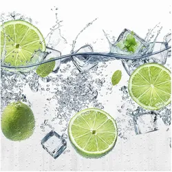 FOTOTAPETE Erfrischende Limette 240/240 cm