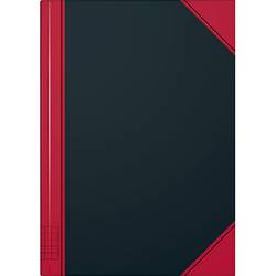 König & Ebhardt Kladde 865524301 Notizbuch kariert Schwarz-Rot 96 Blatt DIN A5