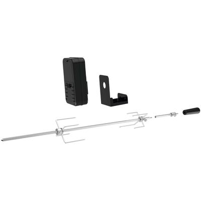 Grillspieß TEPRO, schwarz, H:12cm L:92cm, Edelstahl, Spieße, aus Edelstahl, Batteriebetrieb