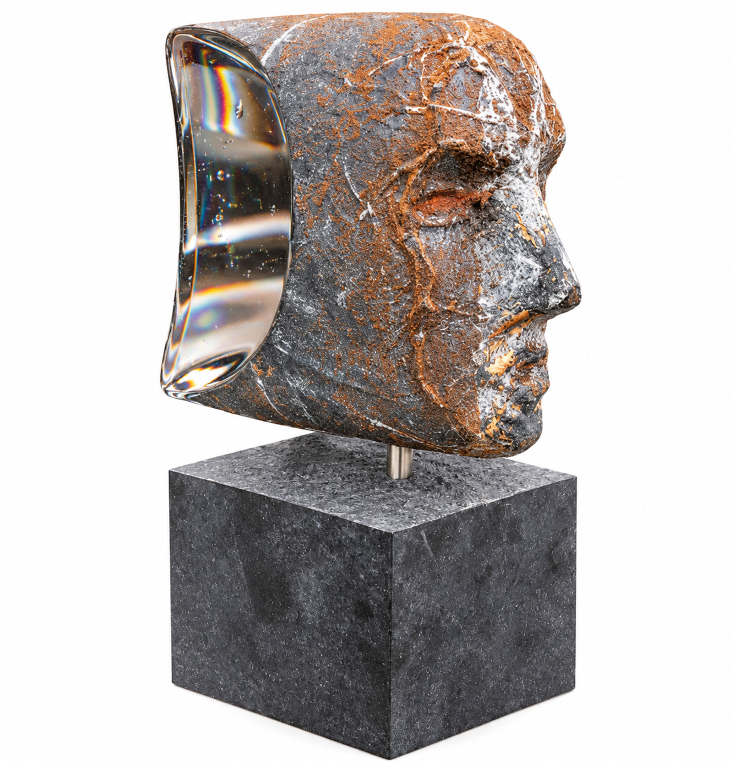 Bertil Vallien Janus – Einzigartige Skulptur - Kosta Boda