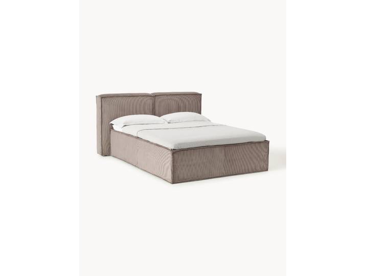 Cord-Boxspringbett Lennon