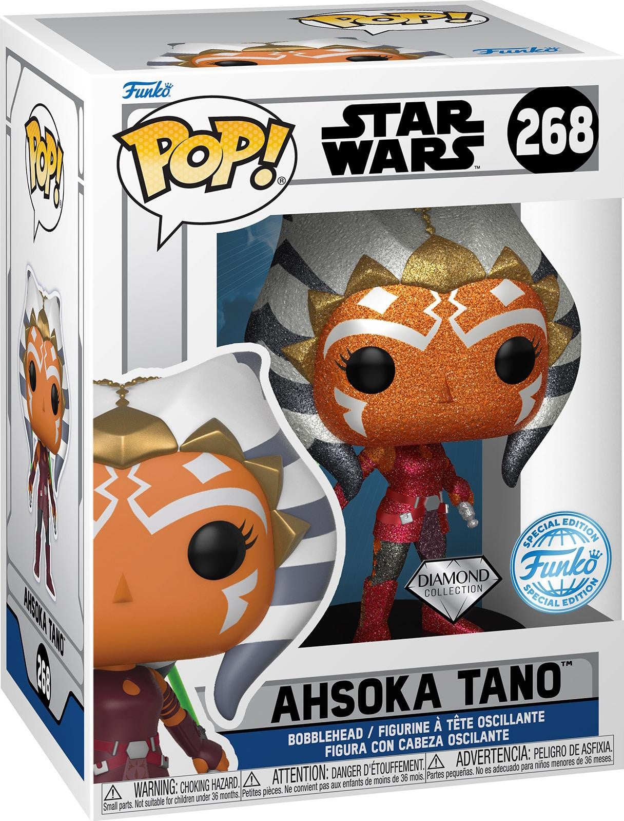Funko Pop! Star Wars Ahsoka Tano 268 Special Edition Diamond