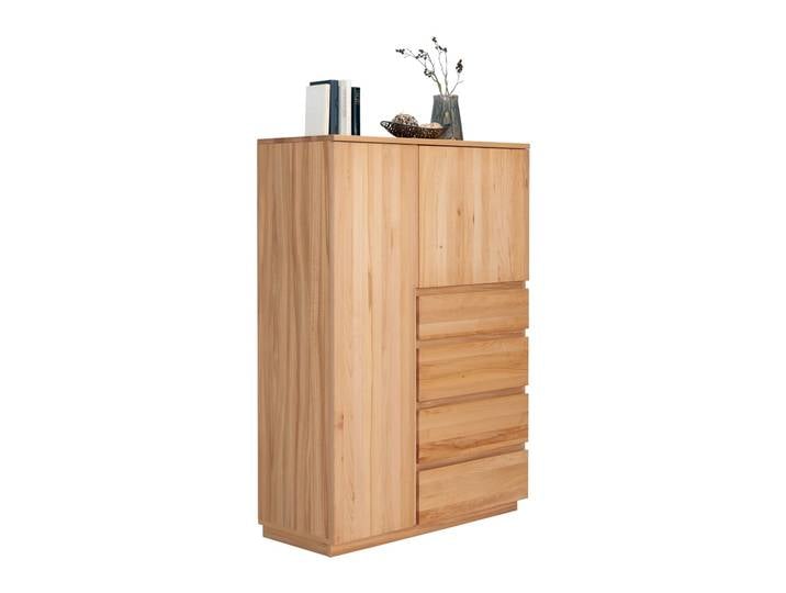 Linea Natura Highboard LINEA, kernbuche, Teilmassiv