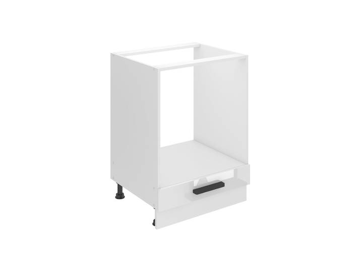 Belini Unterschrank Küche, Küchenunterschrank 60 cm Breite. SDP Küchenunterschrank ohne Arbeitsplatte. Küchenschrank ohne Tür, mit Schubladen, Weiß Hochglanz