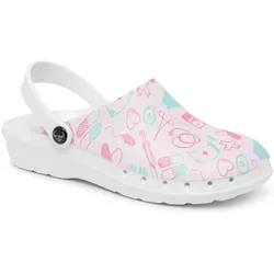 Damen Clogs "ODEN+ PRINT" Medical Pink - 38 - pink
