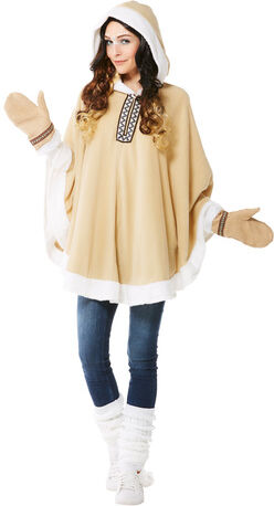 Eskimo-Poncho für Damen