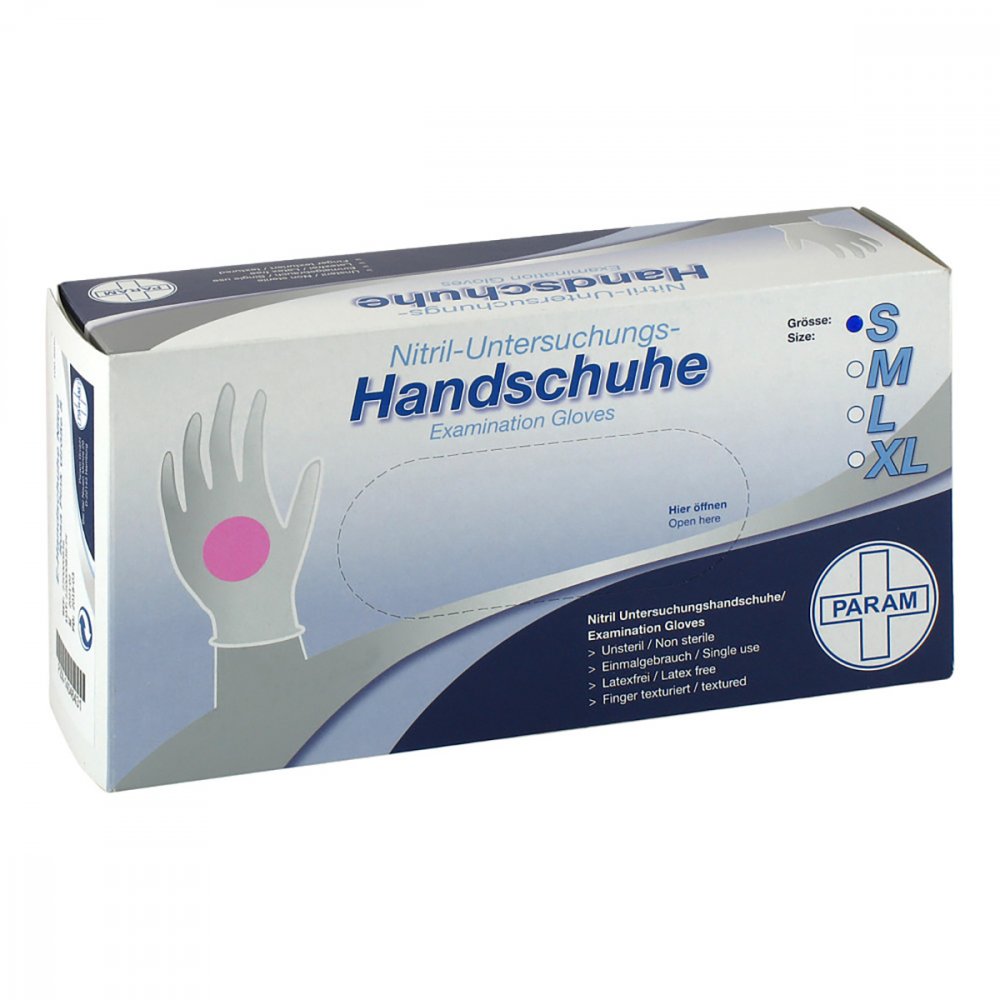 Param GmbH Handschuhe Einmal Nitril S rosa pink 14046431