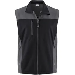 Softshellweste "BASIC" - S - grau/schwarz