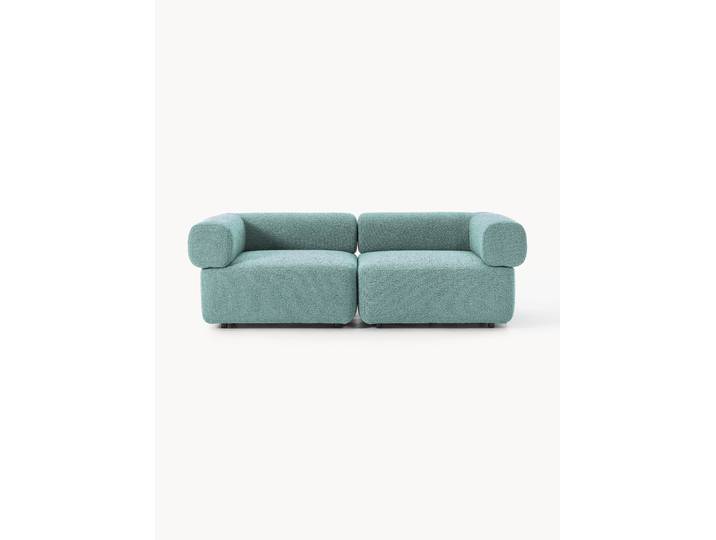 Modulaire bank Anton (2-zits) van bouclé