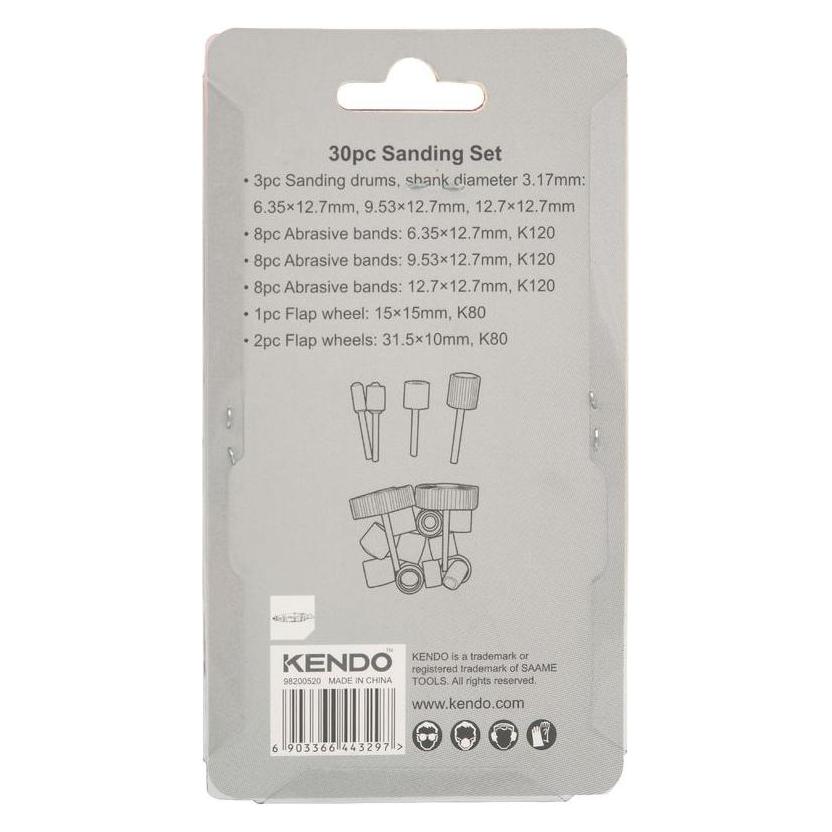 Kendo Schleifset 30-teilig (120, 80) (70651142)