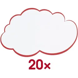 Franken Moderationskarten »Wolke mittel UMZ W« 25x42 cm weiß, 42x25 cm