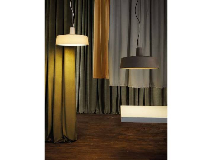 Soho 57 LED Pendelleuchte Stone Grey - Marset - Kunststoff