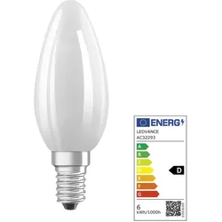 6x Osram, Leuchtmittel, Led Retrofit Classic B (E14, 806 lm, 1x)