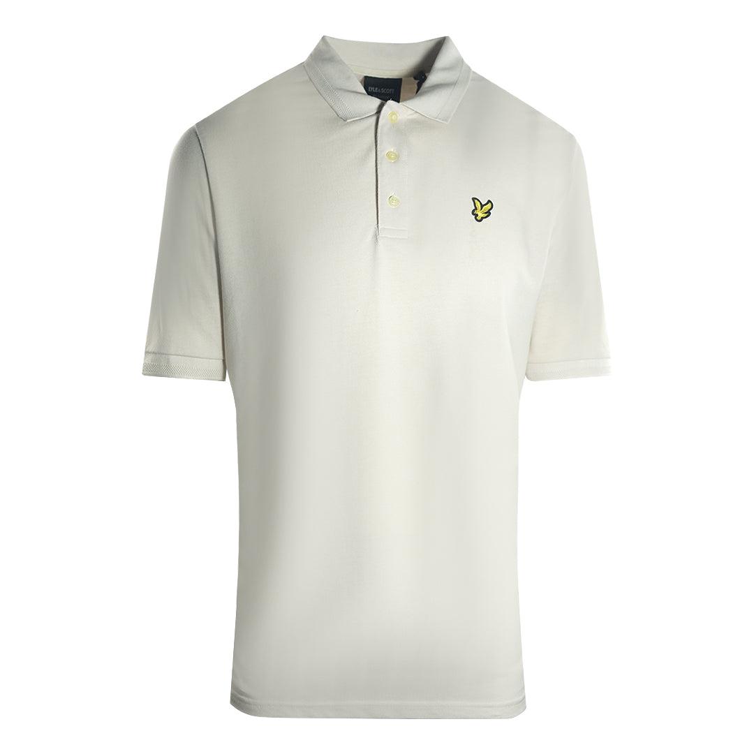 Lyle & Scott getextureerd licht mist-poloshirt