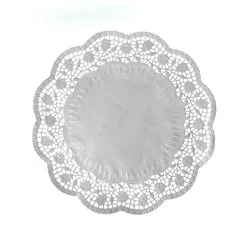 Deko-Tortenspitze (PAP) rund weiß Ø30cm