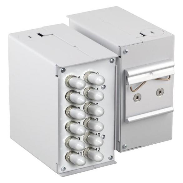 EFB Elektronik Frontblende für 6 x SC-S, LC-D, E2000 mit Ø1,7mm Schraublöcher (53705.3V2B2)