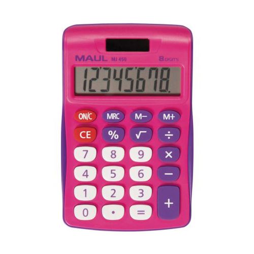 MAUL MJ 450 Tischrechner pink