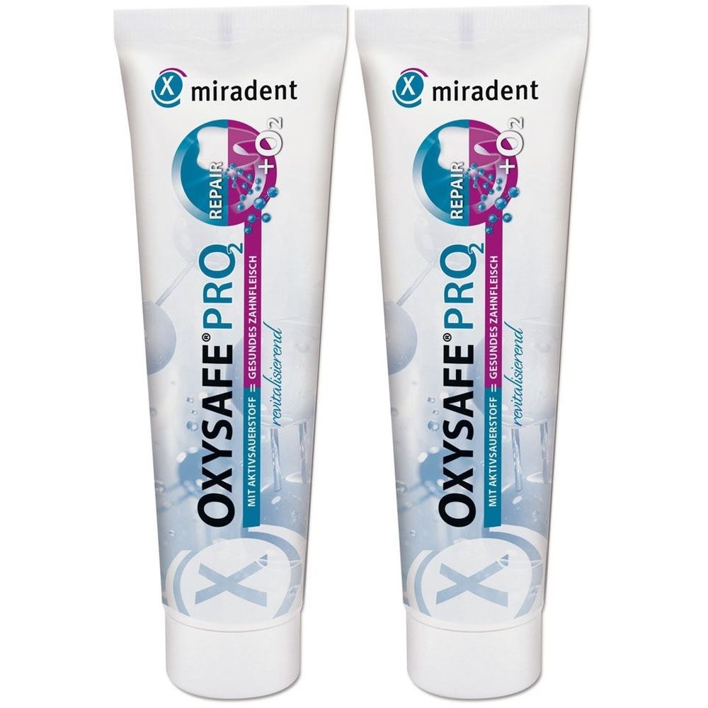 Miradent OxYSAFE Pro2 Zahn x2 2x75 ml Zahnpasta