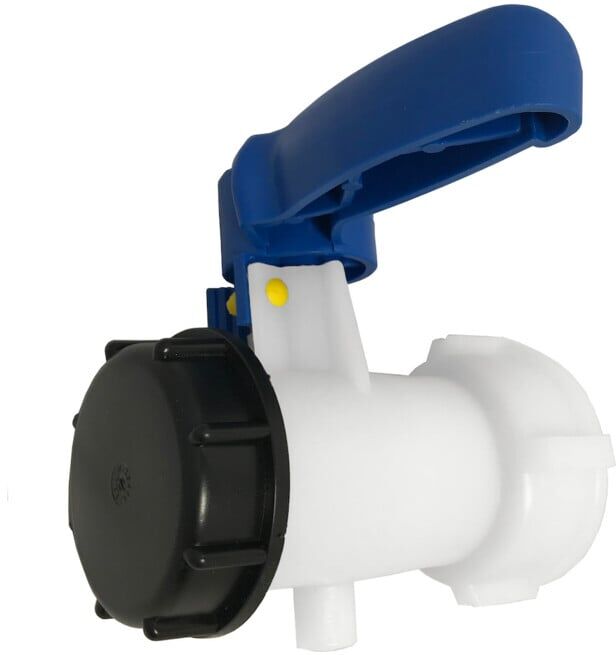 IBC Robinet à tournant sphérique avec couvercle, PP, IBC AG 2