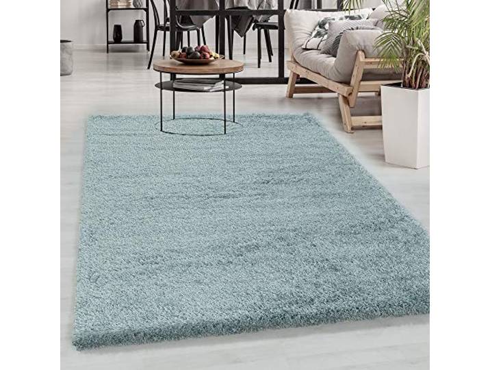 Carpetsale24 Högluggsmatta ”Buffy”\, vardagsrumsmatta\, enfärgad Shaggy\, rektangulär\, anthracit