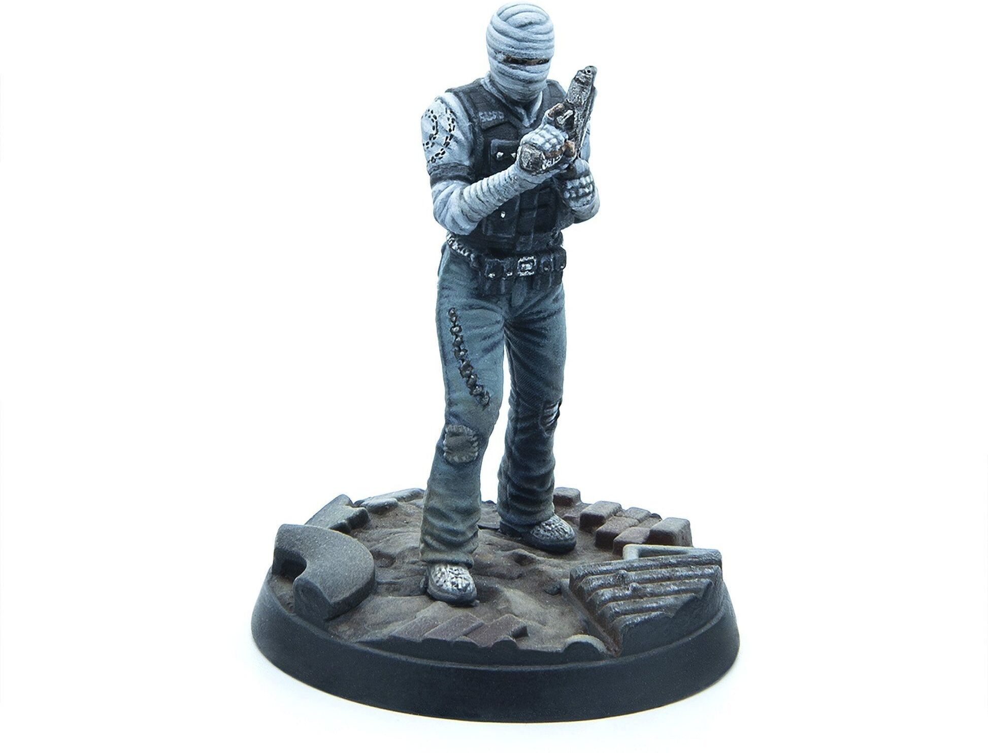 Modiphius Entertainment Fallout: Wasteland Warfare – Unaligned: Burned Man Promo Miniature, 32mm-scale Resin Miniature, Unpainted