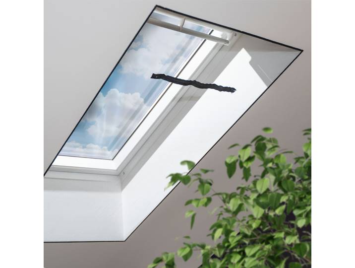 Fliegengitter Dachfenster 130 x 150cm, schwarz - 4er Pack -