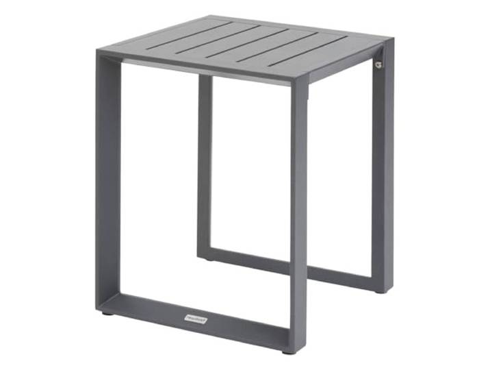 Hespéride - Quadratischer beistelltisch Allure Graphit 44 x 44 x 55cm aus Aluminium