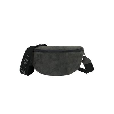 Umhängetasche FRITZI AUS PREUSSEN "Fritzi Bum", Damen, Gr. B/H/T: 9cm x 13cm x 29cm, schwarz, Kunstfaser, unifarben, Taschen Umhängetasche, mit breitem, abnehmbarem Schultergurt