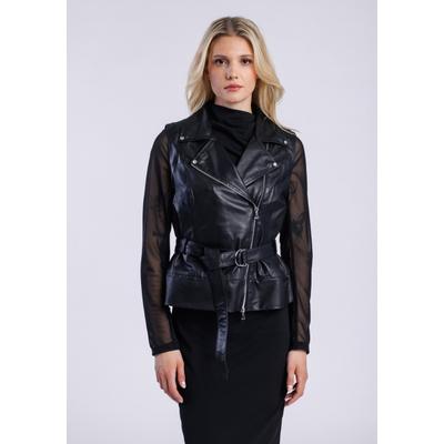 Lederjacke FREAKY NATION "Party Love-FN", Damen, Gr. M (38), schwarz, Oberstoff: 100% Schafsleder. Futter: 100% Baumwolle, Jacken