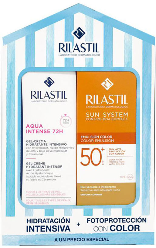 Rilastil Aqua Intense 72H + Protector Solar SPF50 Estuche 2 pz