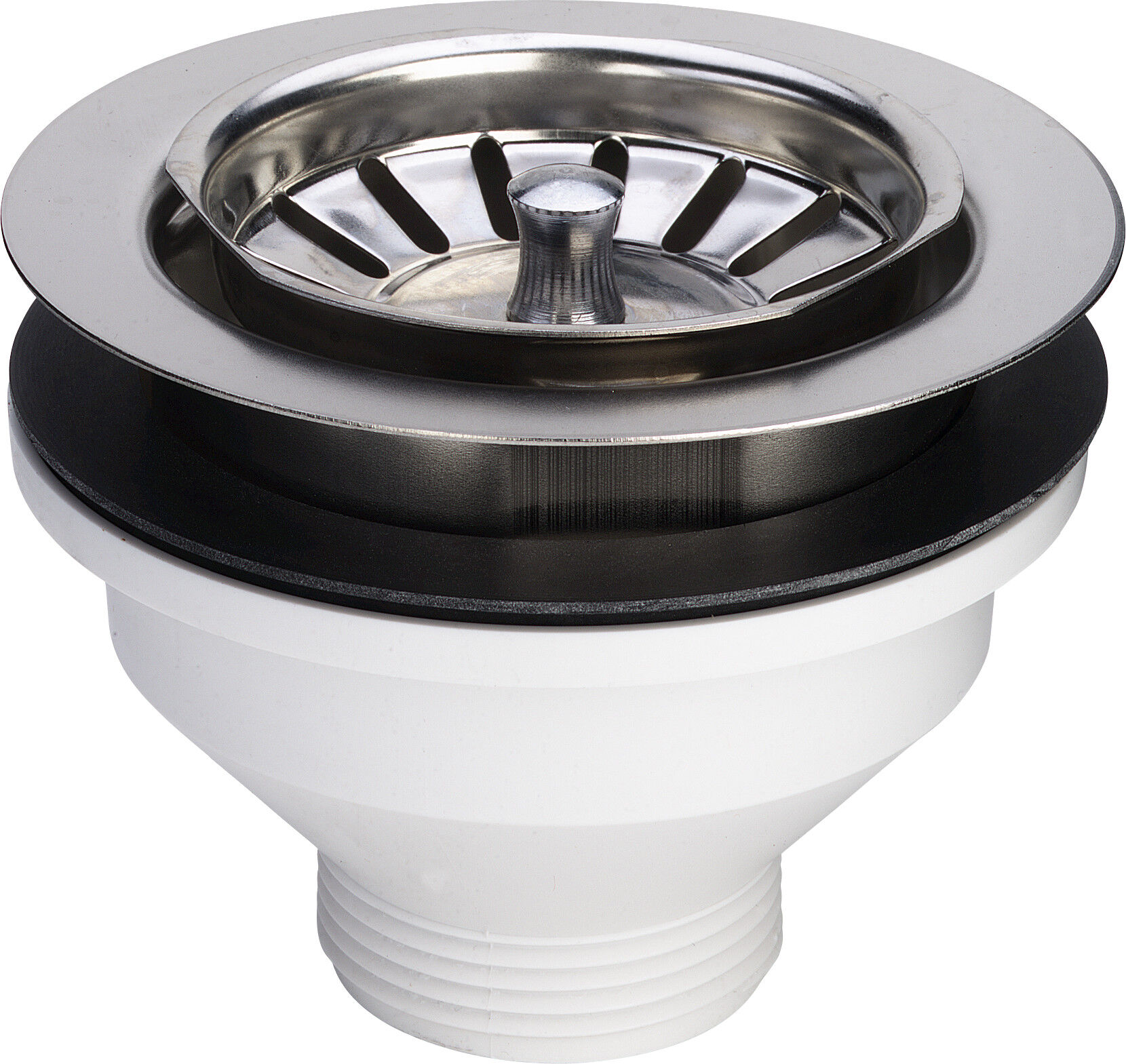 Viega vanne de vidange 109967 G 2000 2000 / 2xDN 114,5, panier Inox amovible