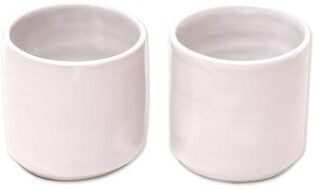 Novica Handmade Pure Calm Ceramic Cups (Pair)