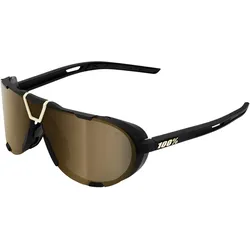 100%, Unisex, Sportbrille, Westcraft (Soft Tact Black, soft gold mirror), Schwarz