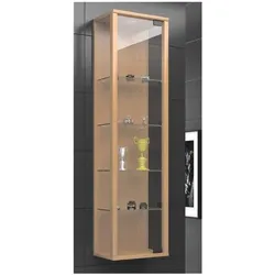 VCM Wandvitrine »Stano Mini LED« braun, 33x115x18 cm