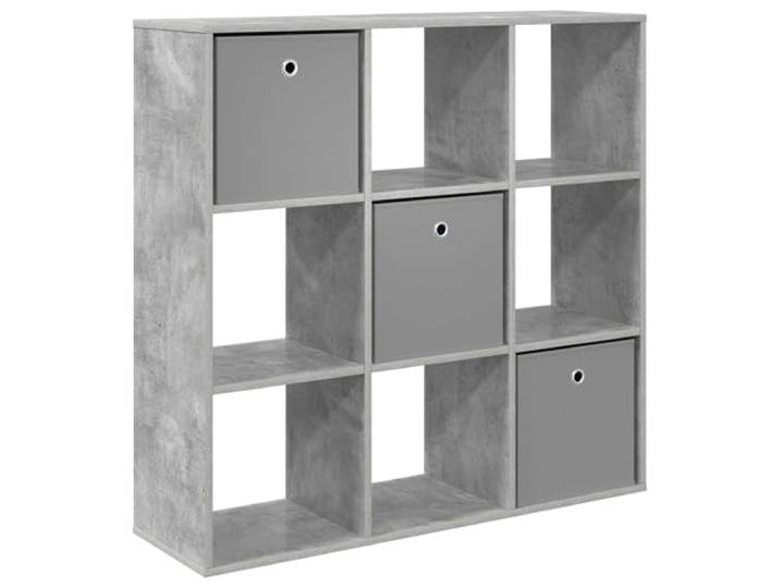 Sideboard mit Schubladen Beton Grau 102 x 31 x 99,5 cm Holzwerkstoff Moderne Optik, versenkte Griffe, flexible Regale, robuste Konstruktion, vielseitig nutzbar