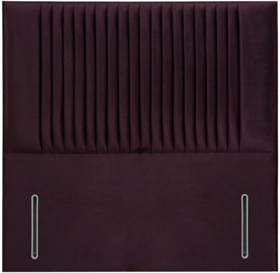 Marlow Home Co. Rine Upholstered Headboard Plush Plum/Velvet Double (4'6)