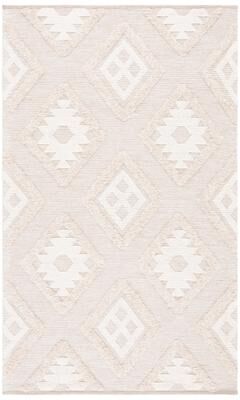 SAFAVIEH Handmade Natura Dafine Rustic Diamond Trellis Wool Rug