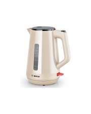 Bosch Wasserkocher 1,7 l*Creme* Leistung: 2400W • Farbe: Creme • Fassungsvermögen: 1,7l • Temperaturregelung: Nein (TWK1M127)