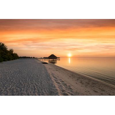 Fototapete PAPERMOON "Strand", bunt, B:3m L:2,23m, Vlies, Tapeten