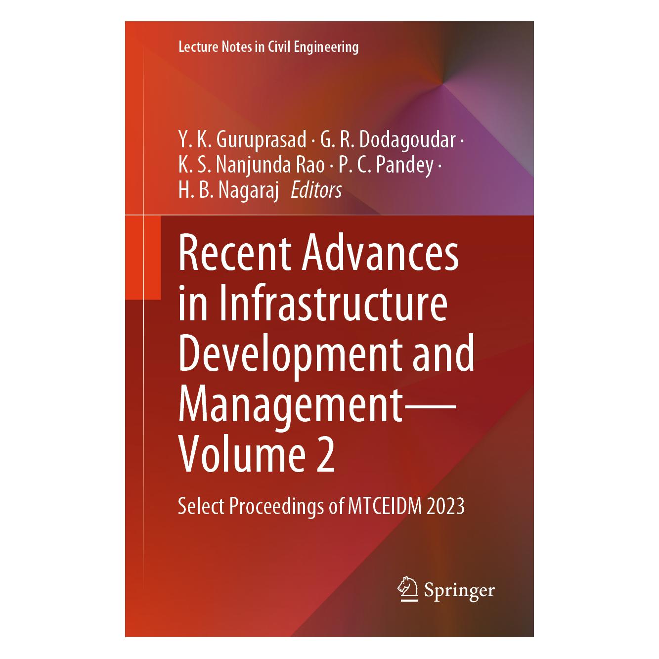 Springer Recent Advances in Infrastructure Development and Management - Volume 2 (Englisch, Hardcover) (71878854)