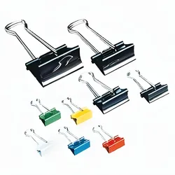 Alco Foldbackklammer Metall vernickelt 20x 19, 15x 25, 5x 32, 2x 41mm