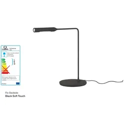 FLO Bedside Nachttischlampe schwarz