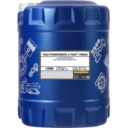 15W-50 Mannol 7832 Powerbike 4-Takt Motoröl Motorrad 10 Liter