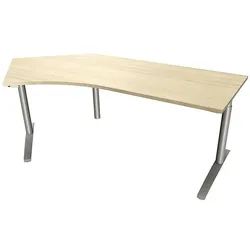 fm Büromöbel Winkelschreibtisch »Fastline« 220 cm links königsahorn, 220x85x80 cm
