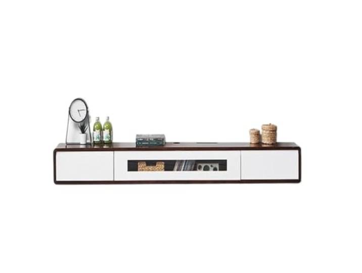 ROSEEONNE Moderner schwebender TV-Ständer zur Wandmontage Mit Stauraum und Türen. Modernes Unterhaltungsmöbel for das Wohnzimmer