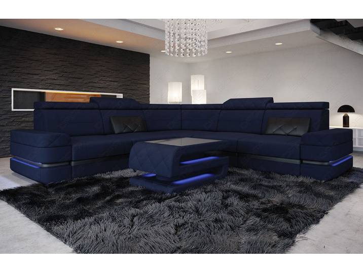 Ecksofa Positano L-Form aus Stoff